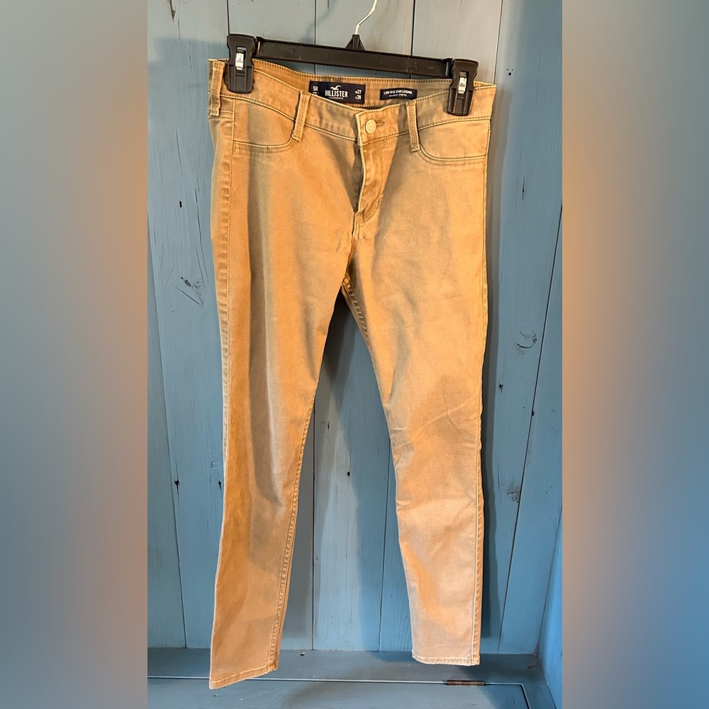 Hollister & Co. Tan Skinny Low Rise Jean Legging | Size 5R W27 L28